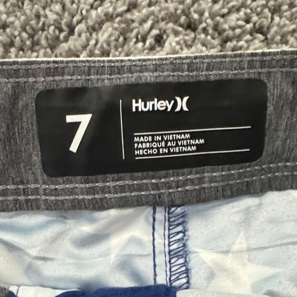 Hurley Boys Stars & Stripes Boardshorts - Red, White, Blue - Picture 3 of 5